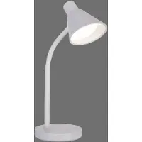 JUST LIGHT Weiße LED-Tischleuchte mit Schalter, flexibel, 3000 K, LD 11248-16