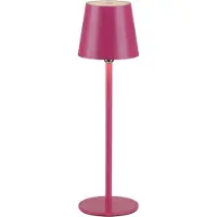 Selltec LED Tischleuchte Akku Touchdimmer Akku USB aufladbar, Kugelgelenk pink Außenbereich, Wohnzimmer, Schlafzimmer, Esszimmer, Küche, Badezimmer