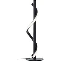 Brilliant schwarze LED Tischleuchte EUNICE |Tischlampe 40cm Höhe | 6,5W 700 Lumen 4000 Kelvin | Metall/Kunststoff