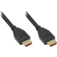 Alcasa Ultra-High-Speed HDMI 2.1 Kabel, 8K UHD-2 / 4K UHD, vergoldete Kontakte, CU, schwarz, 0,5m, Good Co