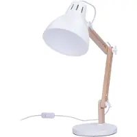 Solight Falun Tischleuchte, E27, weiß WO57-W