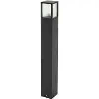 LUCANDE Wegeleuchte Klemens , dimmbar, schwarz, Aluminium, Modern, Außenleuchte