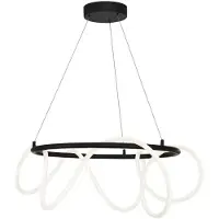 Zuma Line LED-Pendelleuchte 4500 lm 3000+4000+6000K schwarz BALBO 20006PL-BK