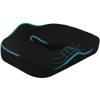 HOMCOM Orthopädisches Sitzkissen Ergonomisches Sitzkissen für Bürostuhl, Auto