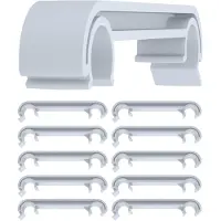 CLP 10er Set wetterfeste Kunststoff-Verbinder für Stühle grau
