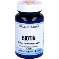 Hecht Pharma GmbH Geschäftsbereich Handelsware Gall Pharma Biotin 5 mg Kapseln, 90 St. Kapseln