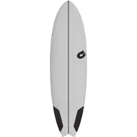 Torq Surfboard Softboard EVA 6.6 Mod Fish Grau