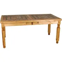 MiaMöbel Esstisch Mexico Möbel 170x90 cm Landhausstil Massivholz Pinie Honig