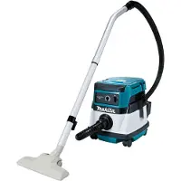 Makita DVC860LZ, Trocken&Nass, Schwarz, Blau, Grau, L, Drehregler, 8 l, 6 l