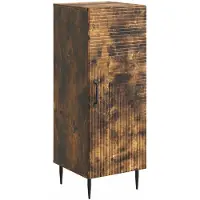 vidaXL Sideboard Räuchereiche 33 x 34,5 x 89,5 cm Holzwerkstoff