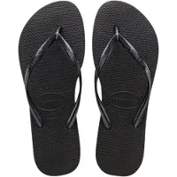 Havaianas Slim, Weiblich, Erwachsener, Flip-Flops, Schwarz, Einfarbig, 39 - 40