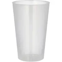 Papstar Starpak 10 Mehrweg-Trinkbecher PP transluzent unzerbrechlich 0,4 l - Ø 8,6 cm · 13 cm