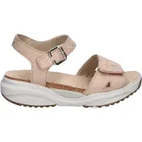 Xsensible Skala bequeme Damensandale, Leder, Sand (Beige), - Damenschuhe Sandalette / Sling, Beige, leder