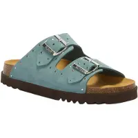 Scholl Beatriz Damenpantolette, Leder, Denim (Blau), Damenschuhe - Damenschuhe Pantolette / Zehentrenner, Blau, leder