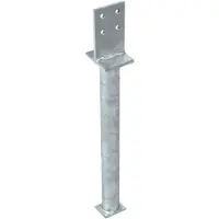 GAH Alberts T-Pfostenträger 130x500x80x90mm Stahl roh feuerverzinkt