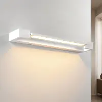 LumenXL Drehbare Wandlampe Sirle 45 cm in Weiß