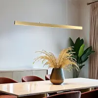 LumenXL Minimalistische Pendelleuchte Ami mit 3-stufig dimmbaren LEDs - gold