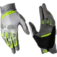 Leatt ADV X-Flow 5.5 Kurz Hi-Viz Grün Grau Handschuhe Größe S