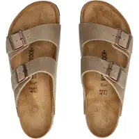 Birkenstock für Herren. 352201 Sandalen aus Leder Normal Arizona Leoi (Reguläre Passform) braun (42), Wohnung, Keine, Lässig