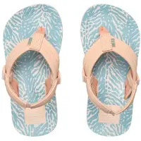 Reef Sandalen Kinder Ahi Peach/Blue Animal-Schuhgröße 26