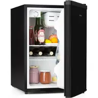 Klarstein Kühlschrank, Mini-Kühlschrank für Getränke, Kühlschrank mit Gefrierfach Klein, Kleiner Kühlschrank Lautlos, Skincare Fridge, Camping Kühlschrank, Minikühlschrank für Zimmer, Büro 0-10°C, 65L