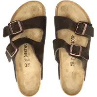 Birkenstock Herren Arizona Suede Leder Mocha-Schuhgröße 41
