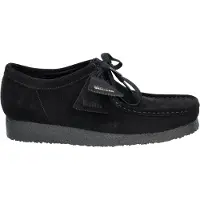 Clarks Wallabee 26155519 7, Schnürschuhe in Schwarz für Herren, Größe 41