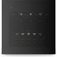 Klarstein Velaire Weinkühlschrank 2 Zonen - 36 Flaschen, Einbau, 5-22°C, Touch, LED, UV-Schutz, Holzregale, 41 dB, Weinklimaschrank 2 Zonen