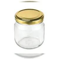 MamboCat 75er Set Rundglas 212 ml nieder To 66 goldener Deckel incl. Diamant Gelierzauber Rezeptheft