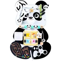 HEMMINGSEN Kids Mini Aktivitätsbrett Panda, Babyspielzeug