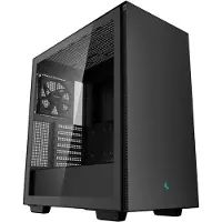 DeepCool CH510, Midi Tower, PC, Schwarz, ATX, EATX, micro ATX, Mini-ATX, ABS, SPCC, Gehärtetes Glas, Heimbüro