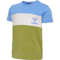 Hummel hmlGLAD BLOCK Baby-T-Shirt 7118 - silver lake blue 56