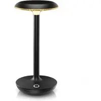 Brandson LED Tischleuchte kabellos, Tischlampe, Nachttischlampe, stufenlos dimmbar, Akku 2400 mAh, Touch, USB aufladbar, Touch Control, 3 Lichtmodi, warmweiß, neutralweiß, kaltweiß