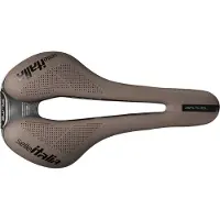 Selle Italia Flite Boost Gravel TI 316 Superflow, Fahrradsattel, Track, Braun, Einfarbig, Karbonfaser, Mikrofaser