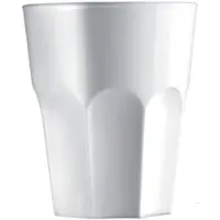 Monouso - Wiederverwendbares Durable Glas SAN Rox Weiß 300ml (8 Stück)