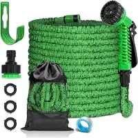 OEM Flexibele tuinslang mit 7 Funktionen - 15 Meter - Latex - Wasserabweisend - Grün