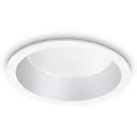 Ideal Lux LED-Einbaustrahler, tief, 10 W, 4000 K, 249025, 1200 lm, Schutzart IP44, 10,3 cm, weiß