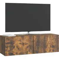 vidaXL Wandmontierter TV-Schrank Geräucherte Eiche 98 x 31 x 30 cm