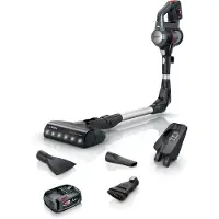 Bosch BBS712A Stabstaubsauger/Elektrischer Besen Beutellos 0,3 l Schwarz Edelstahl