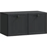 vidaXL Wandmontierter TV-Schrank Schwarz 59,5 x 31 x 30 cm