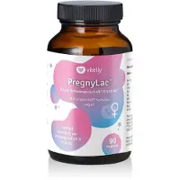 Vitelly PregnyLac Schwangerschaft Vitamine – 90 Kapseln – 19 Mikronährstoffe mit Folat, Eisen & Vitamin D3 – Schwangerschaft & Stillzeit
