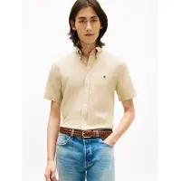 Tommy Hilfiger Kurzarmhemd "LINEN BLEND SOLID"