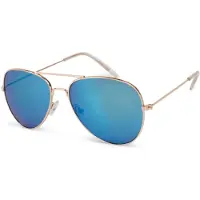 StyleBREAKER Kinder Sonnenbrille Pilotenform mit verspiegelten oder getönten Gläsern | Edelstahl Rahmen UV400 Schutz | für Jungen und Mädchen 4 bis 10 Jahre