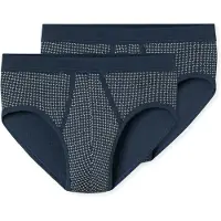 Schiesser Slip "Original Classics" 2er-Pack, mit kontrastfarbenem Karomuster