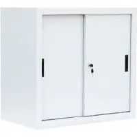 LÜLLMANN Schiebetürenschrank, 2 OH, 750 x 800 x 450 mm, signalweiß