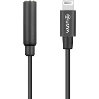 Boya BY-K3 3,5 mm weibliches Blitzadapterkabel TRRS zu männlich