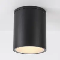 LumenXL Deckenstrahler für außen Vanna rund - Schwarz