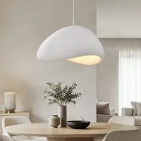 LumenXL Wabi Sabi Pendelleuchte Cemento weißer Steineffekt - 80 x 64 cm