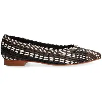 Alpe für Damen. 551967 Braune Audrey Ballerina-Pumps aus Leder (39), Wohnung, Keine, Lässig