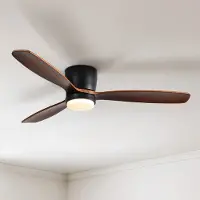 LumenXL Deckenventilator Holz mit einstellbarer Farbtemperatur - Flux